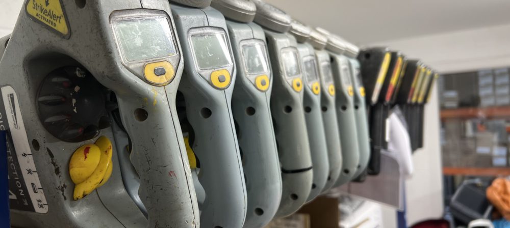 Locators on Shelf